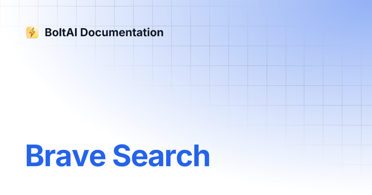 Tools for getting started with the Brave Search API OG image