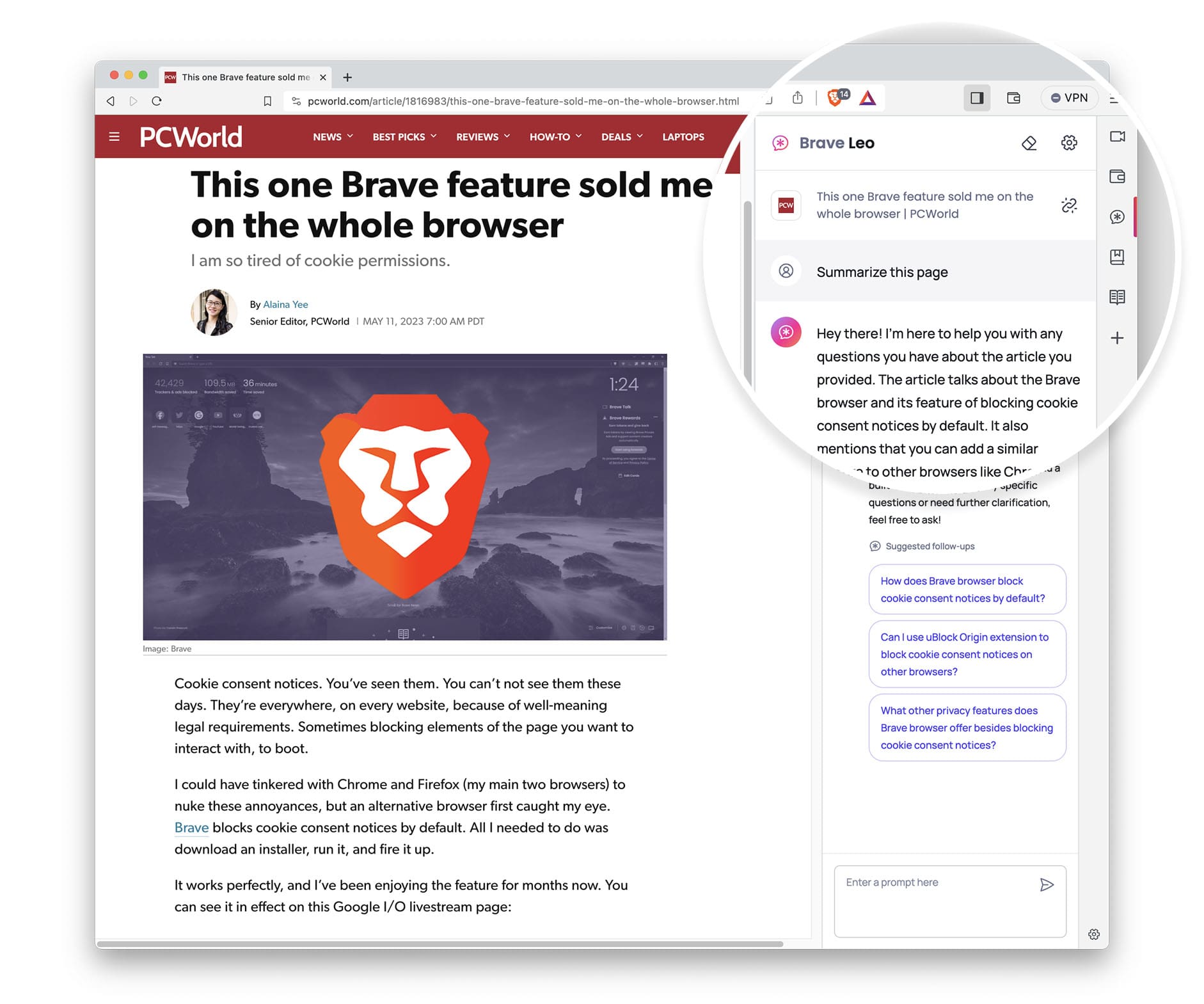 Brave Leoの記事の要約