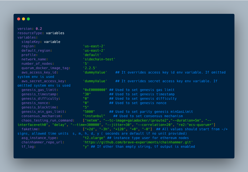 Figure 2. Sample Configuration File