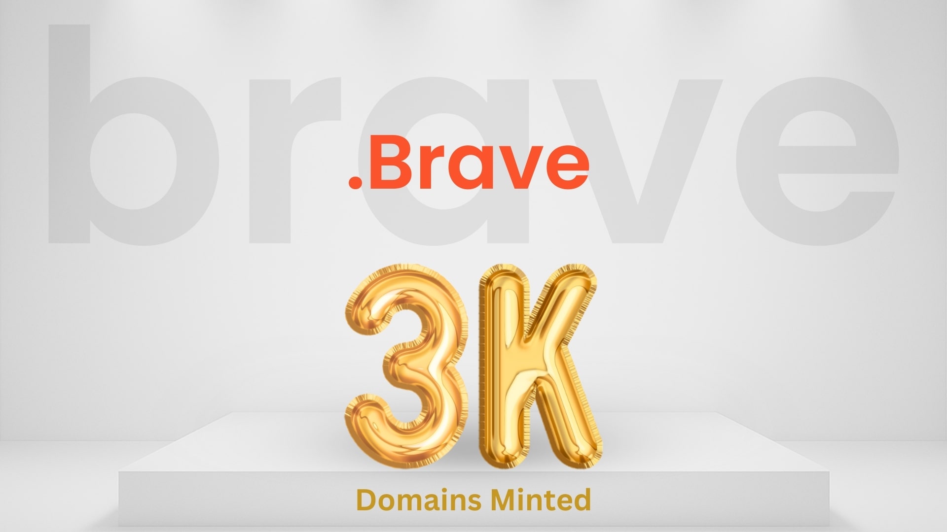 Over 3K .braveがミントされた