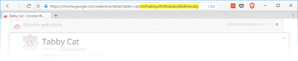 Locating an extension ID
