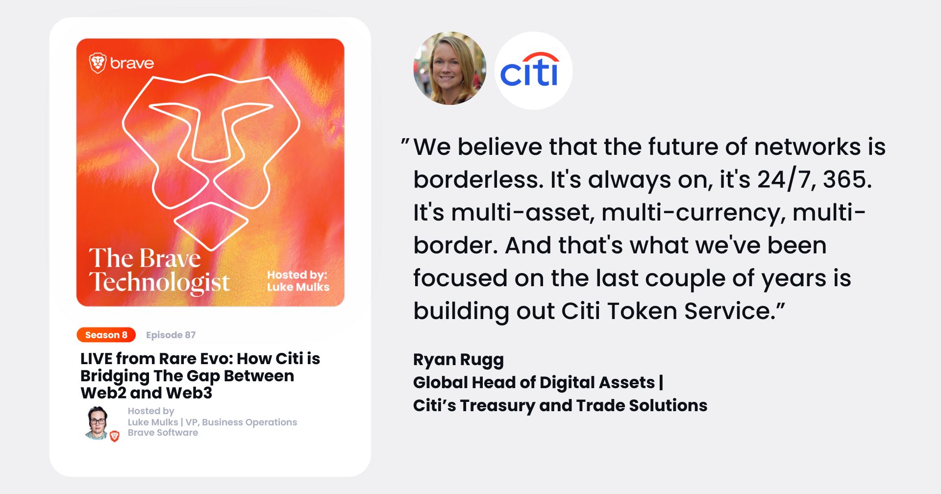 LIVE from Rare Evo: How Citi is Bridging The Gap Between Web2 and Web3 ...