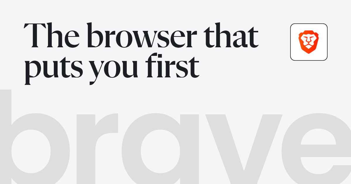 Secure, Fast & Private Web Browser with Adblocker | Brave Browser