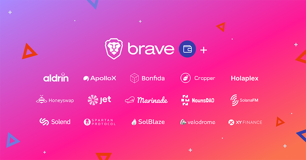 Braveウォレットのパートナープログラムに業界をリードする15のDAppsが新たに加わりました
