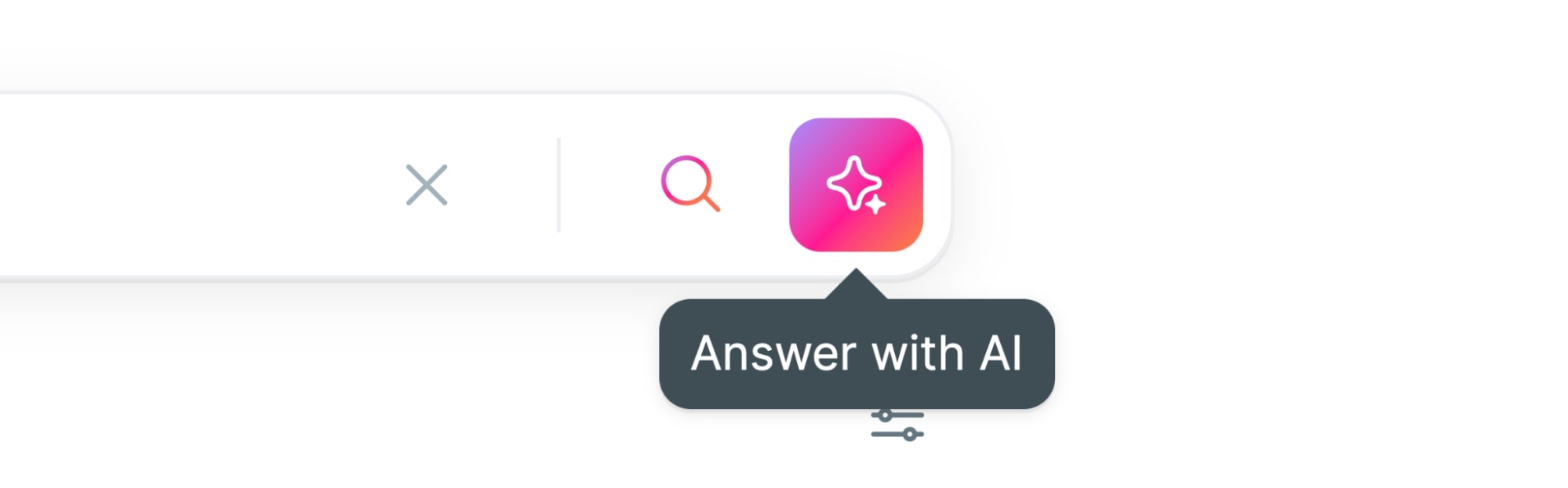 Clicking the Answer with AI button