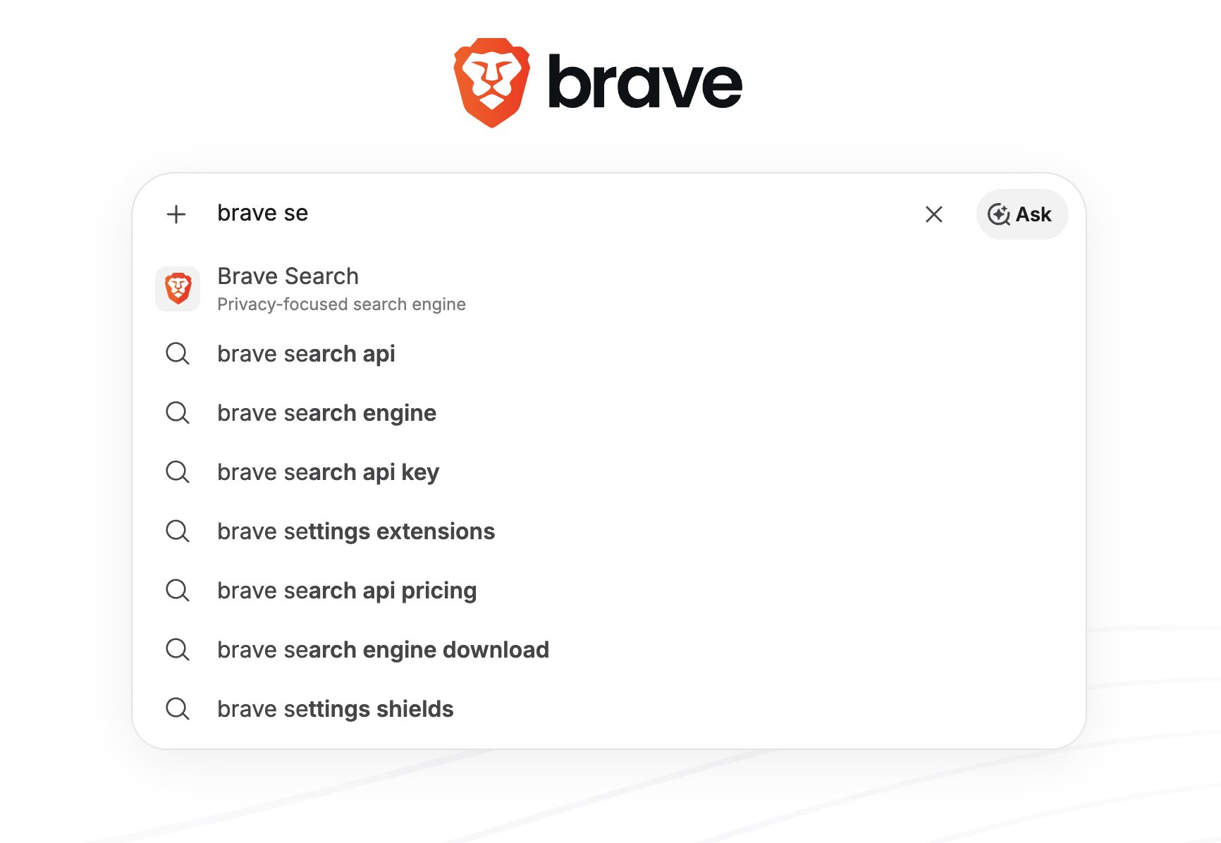 Suggestions for "brave se"
