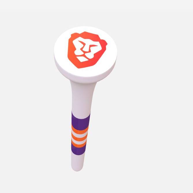 A Brave-themed golf-ball tee