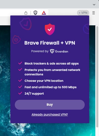 VPN Popup