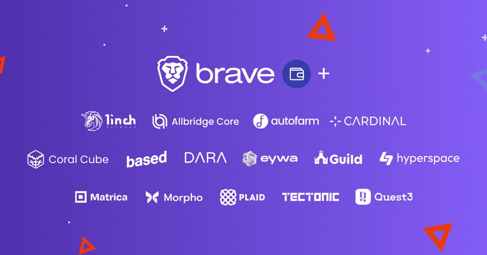 Brave passes 75 DApps in its Wallet Partner program with 15 new participating DApps in November