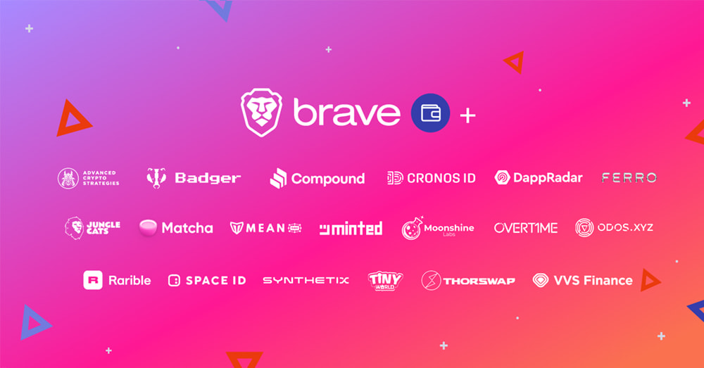 Braveウォレットのパートナープログラムに新たに19のDAppsが追加される