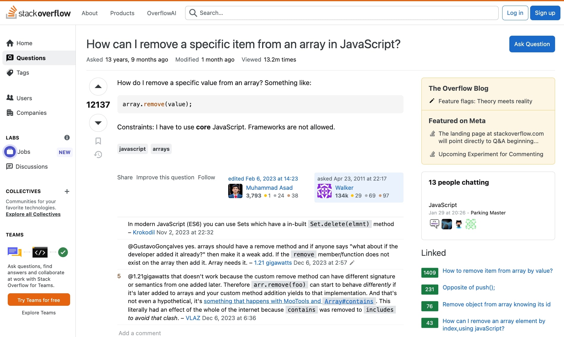 変更前:カスタム・スクリプトレット設定前のstackoverflow.com