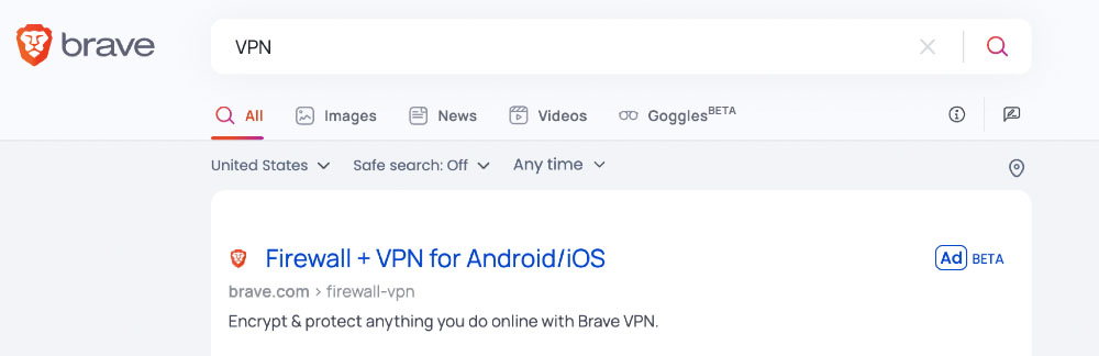 Brave debuts privacy-preserving ads in its search engine