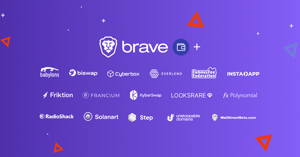 Brave adds 16 new leading DApps to its Wallet Partner program