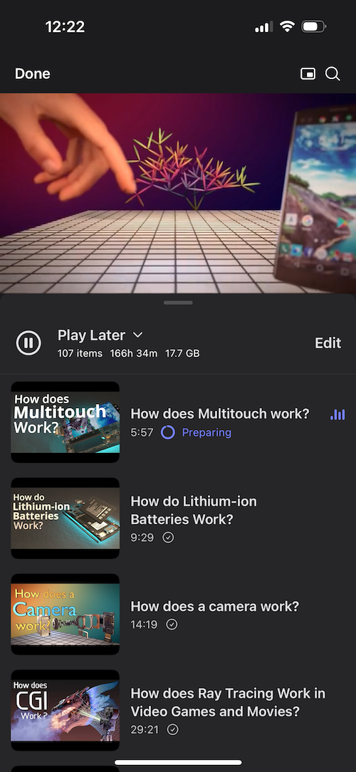 Brave Playlist für iOS
