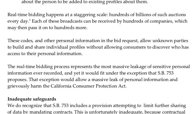 A worrying adtech exemption to California’s new privacy law