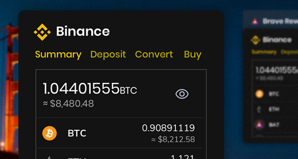 brave binance